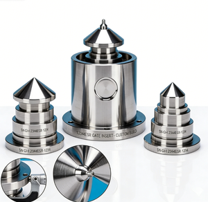 Custom S136 ESR Gate Inserts with DLC / TiN Coating for Cap & Closure Molds