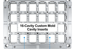 Custom 16-Cavity Mold Cavity Inserts for Multi-Cavity